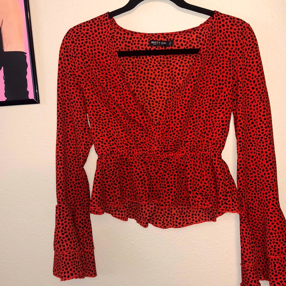 Nasty Gal V-Neck Blouse